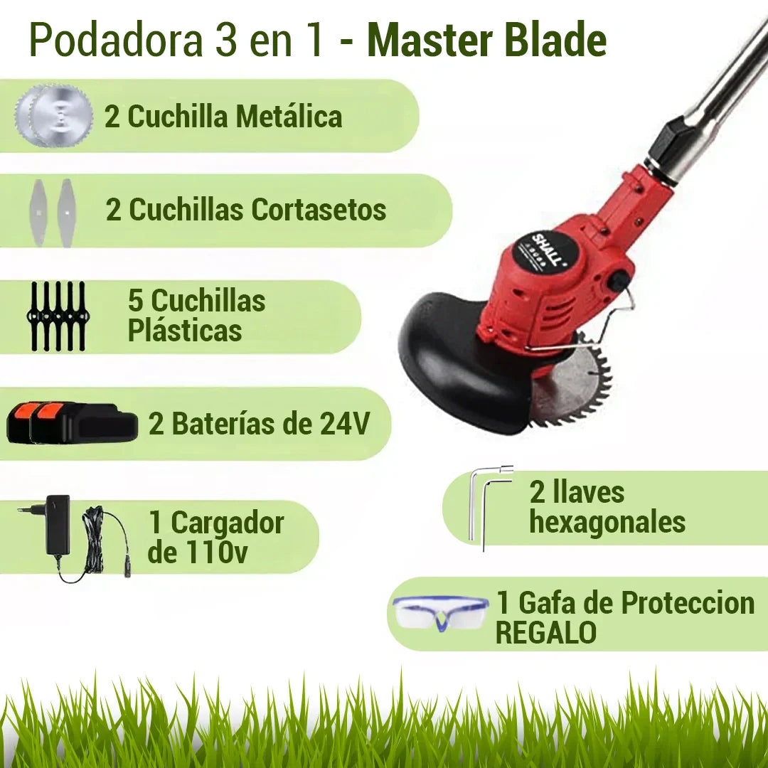 Guadañadora Podadora -  MasterBlade + Batería Extra.